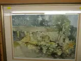 Print - stone built farmstead by Gwilym John Blockley limited edition, print, offered Oct 2018