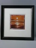 Coloured print - moonlit sea by Ulland limited edition, print, sold Oct 2018