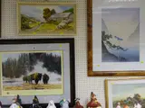 Hot Springs of Yellowstone by David Shepherd coloured limited edition, print, sold Aug 2018