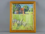 Untitled by Ifor Pritchard, oil on board, sold Jul 2018