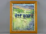 Untitled by Ifor Pritchard, oil on board, sold Jul 2018