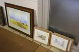 'The Vale of Belvoir Nottinghamshire', two horses and riders by Nick Grant, watercolour, sold Oct 2017