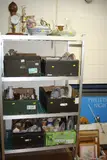 GLASS, PICTURES, CLOCK, ETC (all monies in aid of Parkinsons, Sands and Christies) by Seven Boxes And Loose Ceramics, oil, sold Aug 2017