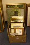 a box of assorted paintings, prints and needlework pictures (box and three loose) by Paintings And Prints, print (other), sold Aug 2017