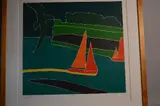 'Cornwall', a Limited Edition signed colour woodcut print, by Philip Sutton, woodcut, sold Aug 2017