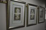 'Fountain I', 'Fountain II' and 'Monarchs II', three mixed media, by Kevin Blackham, mixed media, sold Jul 2017