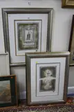 'Fountain I', 'Fountain II' and 'Monarchs II', three mixed media, by Kevin Blackham, mixed media, sold Jul 2017
