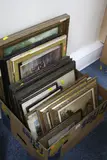 including a pair of paintings, oil on board, oak frames, etc (one box) by Pictures And Prints, oil on board, sold Jun 2017