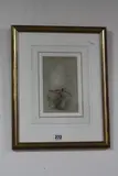 Mallard Drake flying towards water's edge, duck flying to distance by James Stinton, watercolour, sold Jun 2017