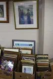 a large quantity of assorted colour prints, facsimile maps, Derby scenes etc (three boxes and seven loose) by Pictures And Prints, print (other), sold Jun 2017
