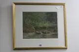 NORTH WALES', study of a river landscape, watercolour, signed lower by Florence Wilmot 'nr Criccieth, watercolour, sold May 2017
