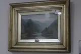 River landscapes, a pair, oil on board, signed lower left, by George Willis-Pryce, oil on board, sold Apr 2017