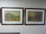 farm workers gathering up the shooks, watercolour, signed lower right, approximately 36cm by W. Ramsey, 1917, watercolour, sold Apr 2017