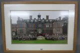 a photograph of The Meynell Hunt and followers outside the front of Sudbury by Meynell Hunt Interest, photograph, sold Mar 2017