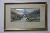 'Tavy Cleave, Dartmoor', watercolour, signed and titled lower right, approximately by G. A. Langley, watercolour, sold Mar 2017