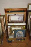 a box of pictures and loose including a watercolour of a Barn Owl, signed by Paintings And Prints, watercolour, sold Mar 2017