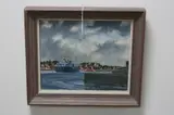 Gorleston Norfolk, oil on board, signed lower right, titled verso, approximately by John Grimble, oil on board, sold Feb 2017