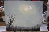 'Misty Morning', winter landscape, oil on board, signed lower left, by Peter L. Oliver, oil on board, sold Feb 2017
