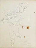 Untitled by Jean Cocteau, Pencil, sold Dec 2016