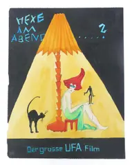 Hexe Am Abend, der Grosse UFA film by Dorte Clara Dodo Burgner, watercolour on paper, sold Nov 2016