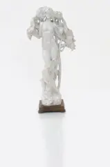 Psyche, 1933 a stoneware figure, glazed white on wooden stand signed and dated in the cast, 41cm by Stanley Nicholson Babb, sculpture, sold Nov 2016