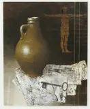 Leonardo acrylic on board, framed signed lower right, paper label to reverse 36.5 x 29.5cm (image) Provenance The estate of the artist by Leslie Gooday, acrylic on board, sold Oct 2016