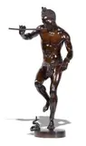 Snake Charmer by Charles-Arthur Bourgeois, bronze, sold Oct 2016