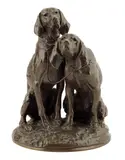 On a naturalistic base by Emmanuel Frémiet, bronze, sold Jul 2016