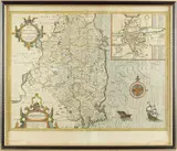 THE COUNTIE OF LEINSTER' with 'THE CITIE DUBLIN by John Speed, 1610, print (other), sold Jul 2016