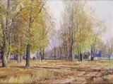 Late autumn woodland Signed Oil on canvas 32 x 42cm ++Unlined, good condition by Josef Procházka, Oil on canvas, sold Jun 2016