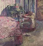 A bather in an interior Signed and dated 1914 Oil by M. A. Mathers, 1914, Oil on canvas, sold Jun 2016