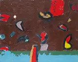 Painting Signed and dated 59 Oil on board 42 x 53.5cm Provenance: Gimpel Fils Gallery London, April 1962 ++Good condition by Alan Davie, Oil on board, offered Jun 2016