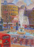Trafalgar Square, London Signed and dated 89 Oil on canvas 61 x 45.5cm ++Unlined, good condition by Frederick Gore, Oil on canvas, sold Jun 2016