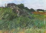 Old Railway Bridge, No by Olwyn Bowey, Gouache, sold Jun 2016
