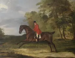 A gentleman on a bay hunter by Thomas Weaver, oil on canvas, sold Oct 2013