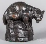cougar by Joseph Boulton, bronze, sold Jan 2020