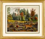 views of Jacobs Creek by Augustus Köllner, watercolor, sold Jan 2020