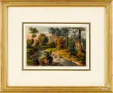 Pennsylvania views by Augustus Köllner, watercolor, sold Jan 2020