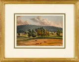 Pennsylvania views by Augustus Köllner, watercolor, sold Jan 2020