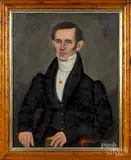 portrait of a gentleman by Erastus Salisbury Field, oil on canvas, sold Jan 2020