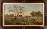 landscape by Daniel Charles Grose, oil on canvas, sold Jan 2020