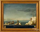 The Landing of the Fathers Plymouth Dec. 22 by Michele Felice Cornè, 1620, oil on canvas, sold Jan 2020