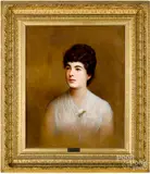 portrait of a young woman by Frederick Spang, oil on canvas, sold Jan 2020