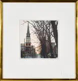 Lancaster street scene by David Brumbach, watercolor, sold Jan 2020