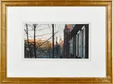 Lancaster street scene by David Brumbach, watercolor, sold Jan 2020