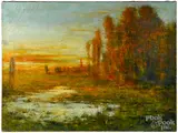 landscape by Karl Termohlen, oil on canvas, sold Jan 2020