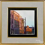 Lancaster street scene by David Brumbach, watercolor, sold Jan 2020