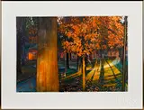 park scene by David Brumbach, watercolor, sold Jan 2020