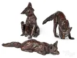 foxes by Carrie Quade, bronze, sold Jan 2020