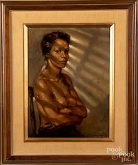 works by Joseph Sherly Sheppard, oil on board, sold Dec 2019
